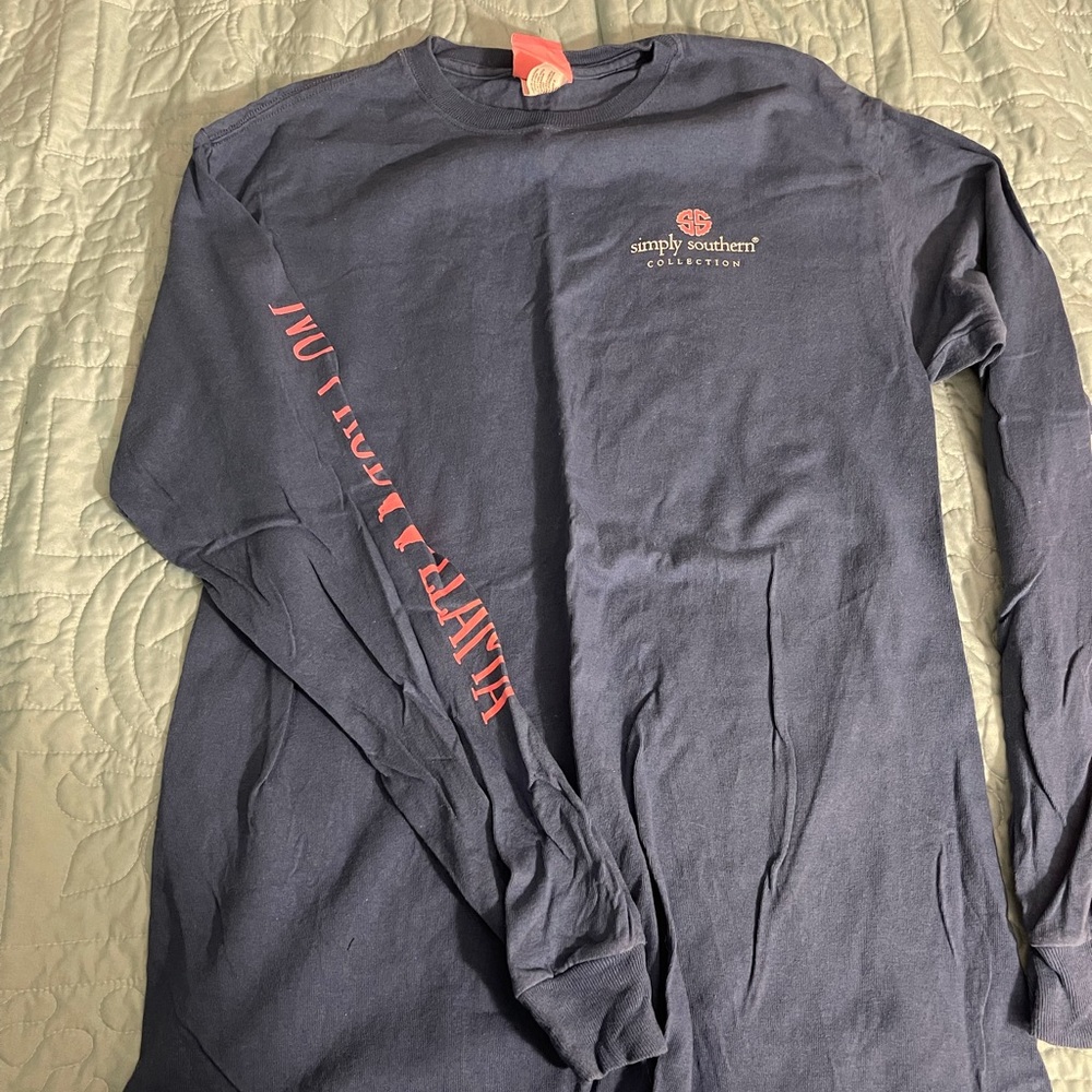 Size M Blue Long Sleeve Shirt